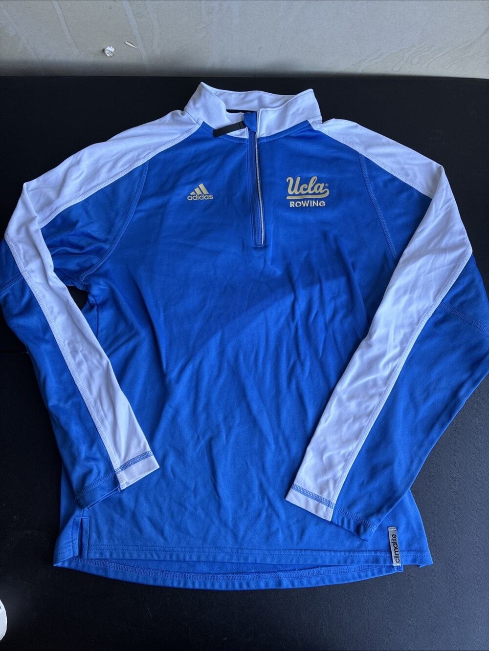 Adidas Team Issued UCLA Rowing Quarter Zip Rare Size Small